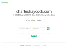 Tablet Screenshot of charleshaycock.com